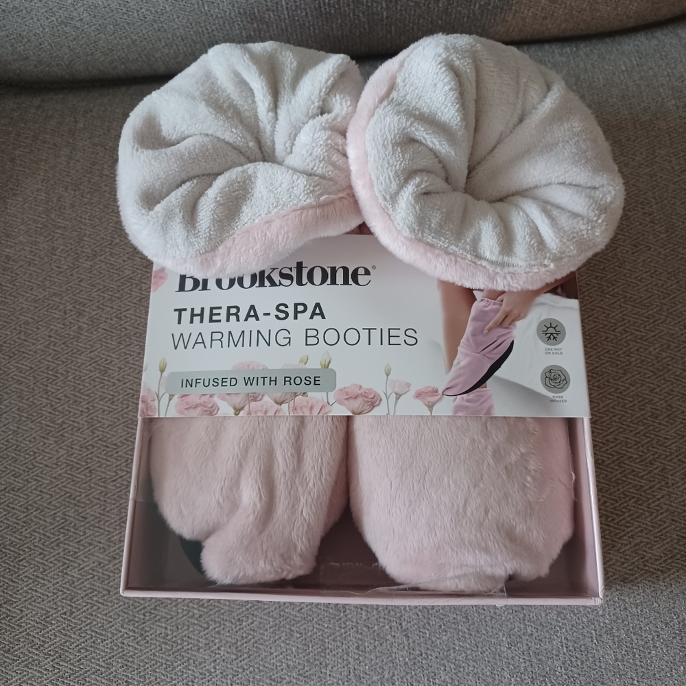 NIB, Brookstone, Thera-spa, Warming Booties, OSFM
